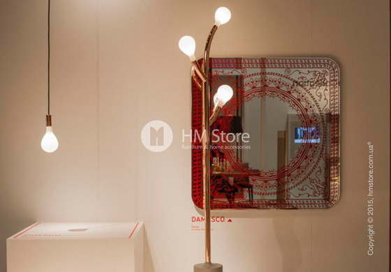 Зеркало Calligaris Damasco M, Screen print matt optic white