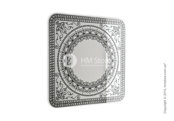 Зеркало Calligaris Damasco L, Screen print matt grey