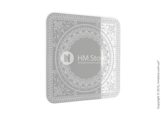 Зеркало Calligaris Damasco L, Screen print matt optic white