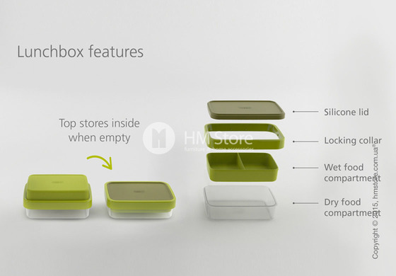 Ланчбокс Joseph Joseph GoEat Space-saving Lunch box, Grey