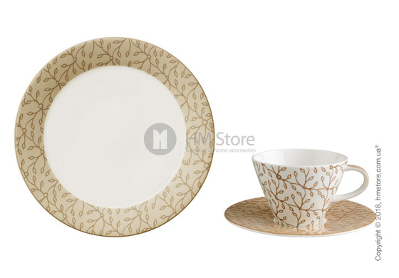 Чайный сервиз  Villeroy & Boch коллекция Caffè Club Floral на 6 персон, 18 предметов, Caramel