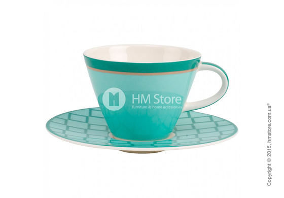 Чашка с блюдцем Villeroy & Boch коллекция Caffè Club Uni 220 мл, Peppermint