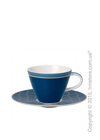 Чашка с блюдцем Villeroy & Boch коллекция Caffè Club Uni 220 мл, Cornflower