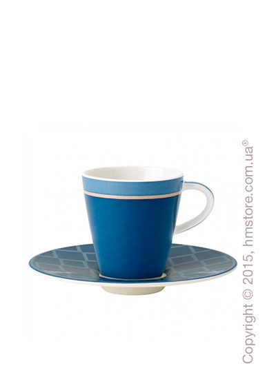 Чашка для эспрессо с блюдцем Villeroy & Boch коллекция Caffè Club Uni 100 мл, Cornflower