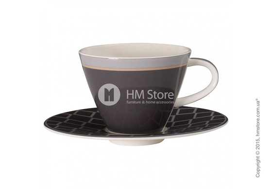 Чашка с блюдцем Villeroy & Boch коллекция Caffè Club Uni 220 мл, Steam