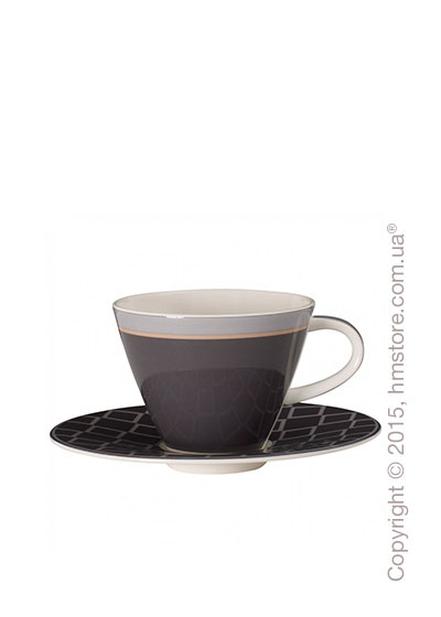 Чашка с блюдцем Villeroy & Boch коллекция Caffè Club Uni 220 мл, Steam
