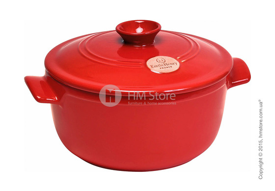Кастрюля керамическая Emile Henry Cookware Flame 4 л, Burgundy