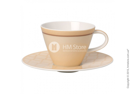Чашка с блюдцем Villeroy & Boch коллекция Caffè Club Uni 220 мл, Vanille