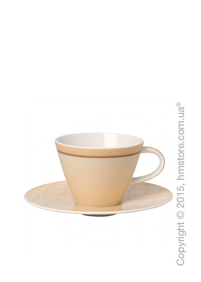Чашка с блюдцем Villeroy & Boch коллекция Caffè Club Uni 220 мл, Vanille