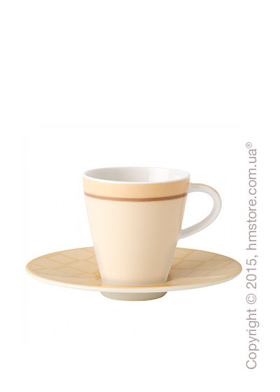 Чашка для эспрессо с блюдцем Villeroy & Boch коллекция Caffè Club Uni 100 мл, Vanille