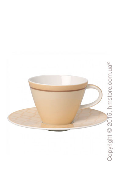 Чашка с блюдцем Villeroy & Boch коллекция Caffè Club Uni 390 мл, Vanille