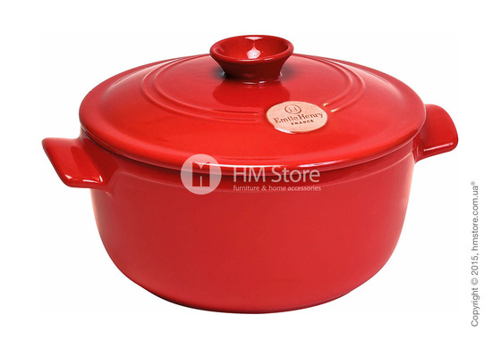 Кастрюля керамическая Emile Henry Flame Cookware 5,3 л, Burgundy