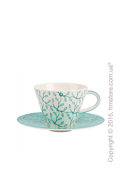Чашка с блюдцем Villeroy & Boch коллекция Caffè Club Floral 220 мл, Peppermint