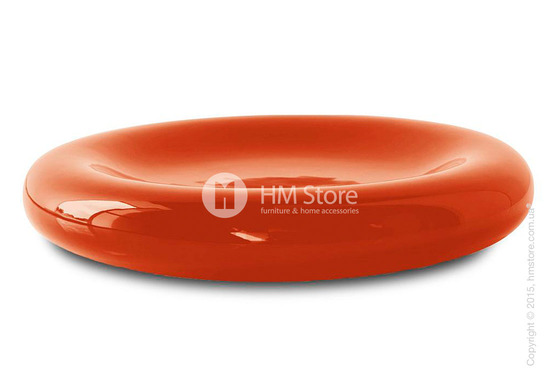 Настольная ваза Calligaris Donut, Ceramic glossy rust brown