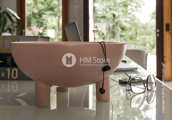 Настольная ваза Calligaris Lift, Ceramic matt light pink