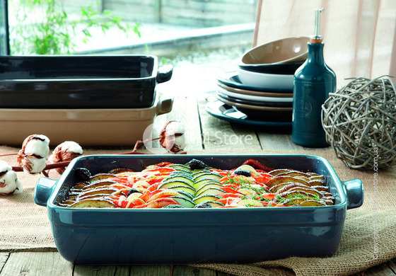Форма для выпечки прямоугольная 35 х 25 см Emile Henry Ovenware, Blue Flame Форма для выпечки прямоугольная 35 х 25 см Emile Henry Ovenware, Blue Flame