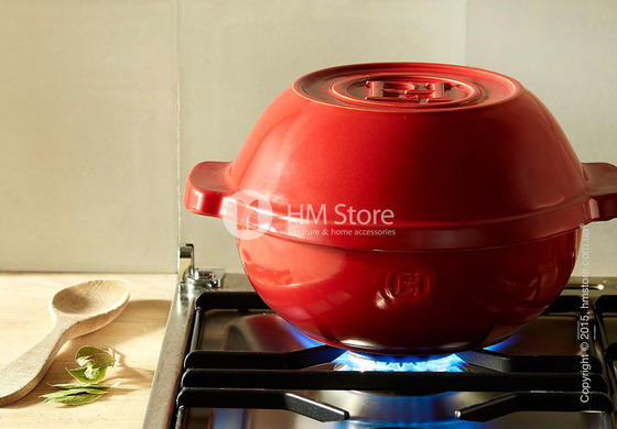 Горшок керамический для овощей Emile Henry Flame 3,5 л, Charcoal