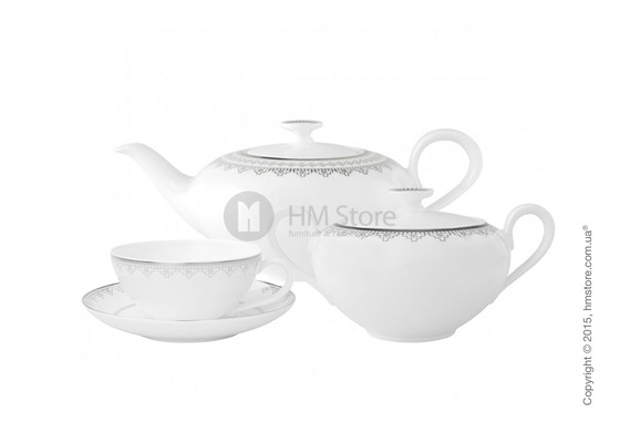 Чайный сервиз Villeroy & Boch коллекция White Lace на 6 персон, 14 предметов