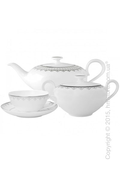 Чайный сервиз Villeroy & Boch коллекция White Lace на 6 персон, 14 предметов