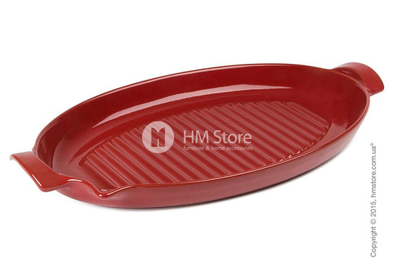 Гриль керамический для рыбы Emile Henry BBQ, Burgundy