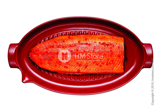 Гриль керамический для рыбы Emile Henry BBQ, Burgundy