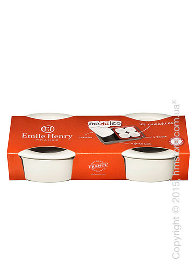 Набор керамических форм для выпечки 9,5 x 9,5 см Emile Henry Moduleo Ovenware, Nougat