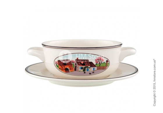 Чашка с блюдцем бульонная Villeroy & Boch коллекция Design Naif, 2 предмета