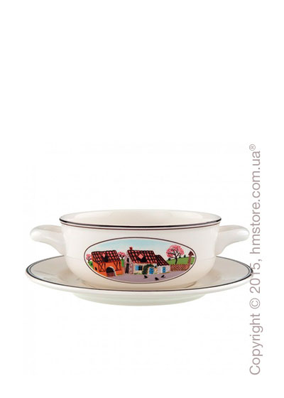 Чашка с блюдцем бульонная Villeroy & Boch коллекция Design Naif, 2 предмета