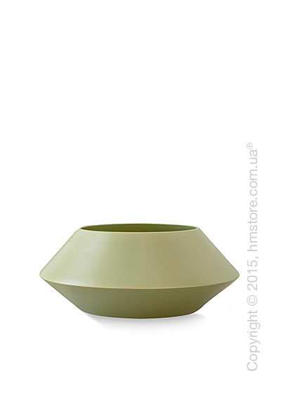 Ваза Calligaris Trio S, Ceramic matt olive green and light green