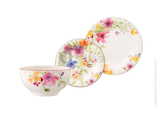 Набор тарелок Villeroy & Boch коллекция Mariefleur Basic на 4 персон, 12 предметов