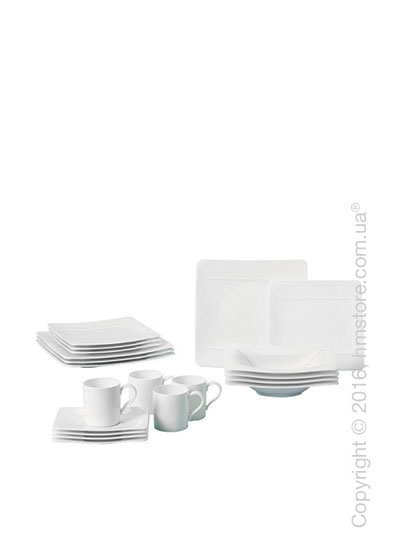 Набор фарфоровой посуды Villeroy & Boch коллекция Modern Grace на 4 персоны, 20 предметов