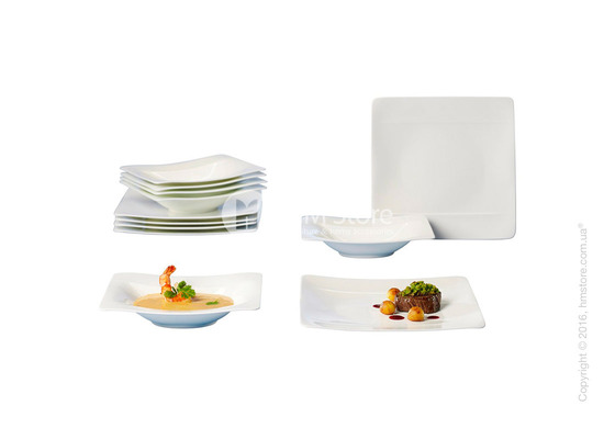 Набор тарелок Villeroy & Boch коллекция Modern Grace на 6 персон, 12 предметов