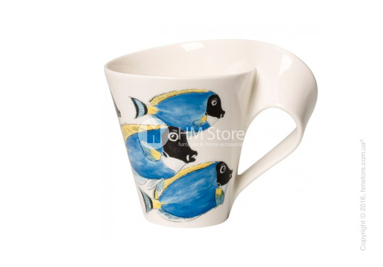 Чашка Villeroy & Boch коллекция New Wave, серия Animals of the World 300 мл, Blue surgeonfish