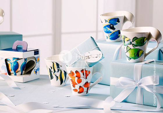 Чашка Villeroy & Boch коллекция New Wave, серия Animals of the World 300 мл, Moorish idol