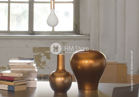 Ваза Calligaris Evan, Ceramic glossy copper