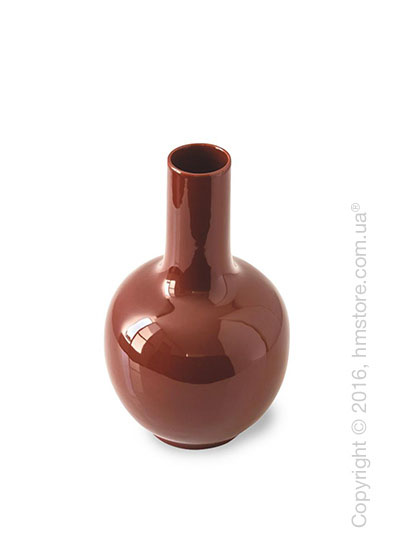 Ваза Calligaris Evan, Ceramic glossy rust brown