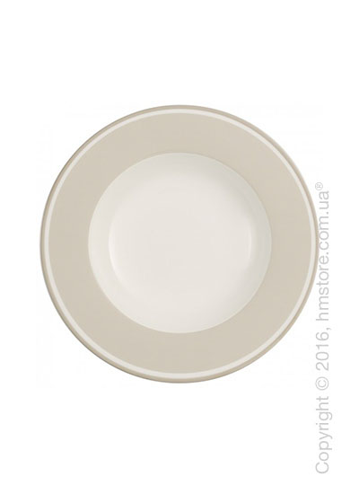 Тарелка столовая глубокая Villeroy & Boch коллекция Anmut My Color, Savannah Cream
