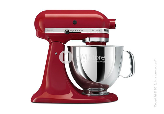 Планетарный миксер KitchenAid Artisan Series 5-Quart Tilt-Head Stand Mixer 4.8 л, Empire Red
