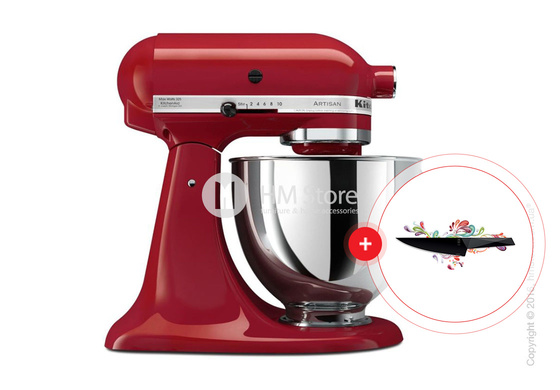 Планетарный миксер KitchenAid Artisan Series 5-Quart Tilt-Head Stand Mixer 4.8 л, Empire Red