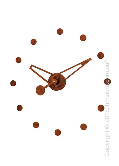Часы настенные Nomon Rodon N Wall Clock, Walnut