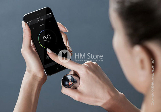 Умная скакалка Tangram Smart Rope, M size, Black + силиконовые накладки Orange Soft Grip