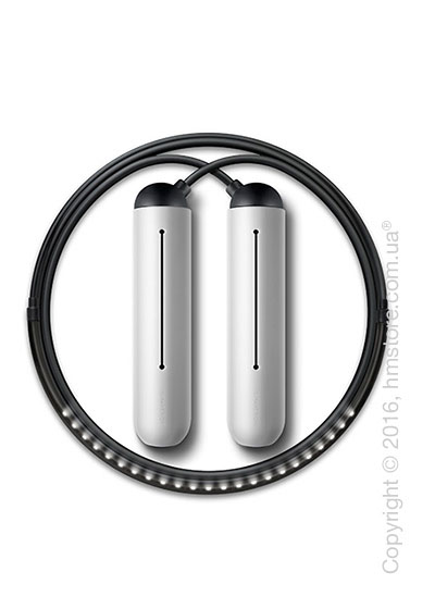 Умная скакалка Tangram Smart Rope, M size, Black + силиконовые накладки Neutral Soft Grip