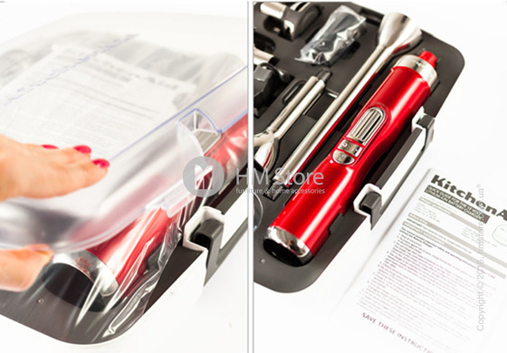 Беспроводной блендер KitchenAid Pro Line® Series 5-Speed Cordless Hand Blender, Candy Apple Red. Купить