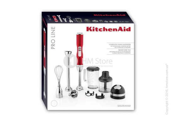 Беспроводной блендер KitchenAid Pro Line® Series 5-Speed Cordless Hand Blender, Candy Apple Red. Купить