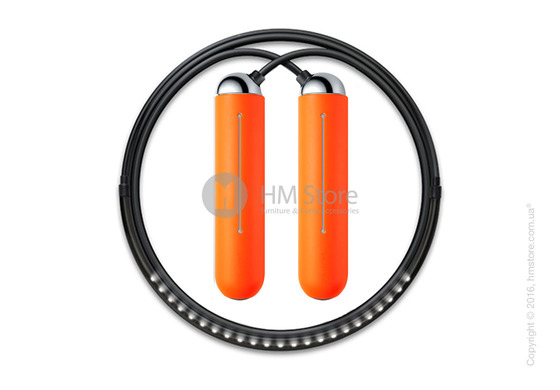 Умная скакалка Tangram Smart Rope, M size, Chrome + силиконовые накладки Orange Soft Grip Умная скакалка Tangram Smart Rope, M size, Chrome + силиконовые накладки Orange Soft Grip