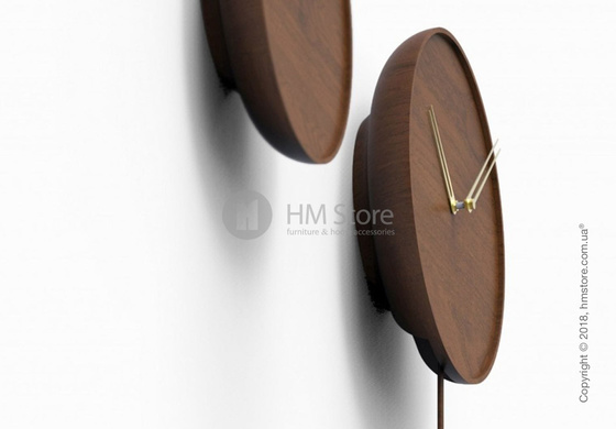 Часы настенные с маятником Nomon Swing, Gold