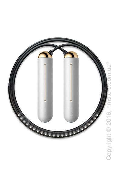 Умная скакалка Tangram Smart Rope, M size, Gold + силиконовые накладки Neutral Soft Grip