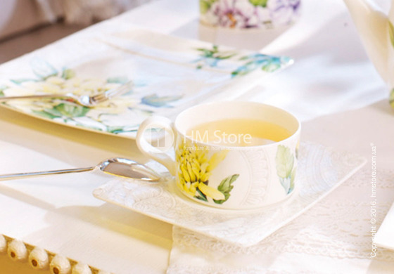 Набор чашек для чая Villeroy & Boch коллекция Quinsai Garden на 2 персоны, 4 предмета