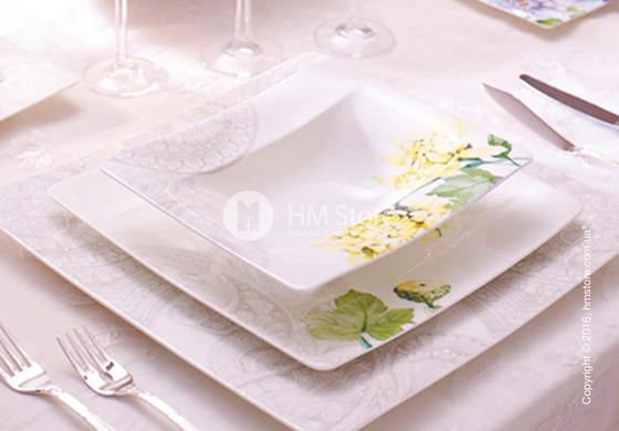 Тарелка столовая глубокая Villeroy & Boch коллекция Quinsai Garden