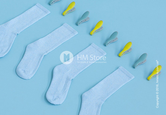 Набор прищепок для белья Вrabantia Smart Clothes Pegs, Yellow and Mint, 8 шт.